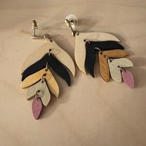 Natural Wood Earrings